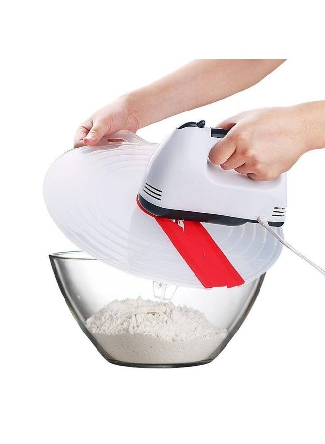 واقي رش الخفق للمطبخ – غطاء سيليكون لمنع تناثر السوائل – متعدد الاستخدامات - Image 1